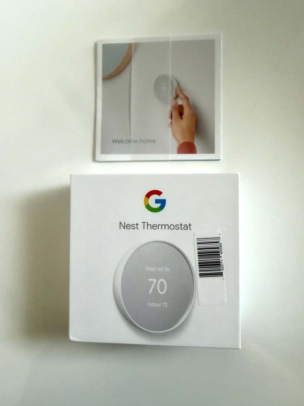 Google Nest Thermostat Cotton Snow Energy Star Certified Wi-Fi App Control